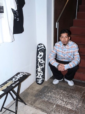 「SBCY Sport（エスビーシーワイスポーツ）のアイテム」を使った、Felipe Fumio Kikutaさん（メンズ・175cm）の冬コーディネート