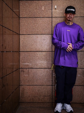 「Subciety（サブサエティ）のアイテム（キャップ）」を使った、Felipe Fumio Kikutaさん（メンズ・175cm）の秋コーディネート