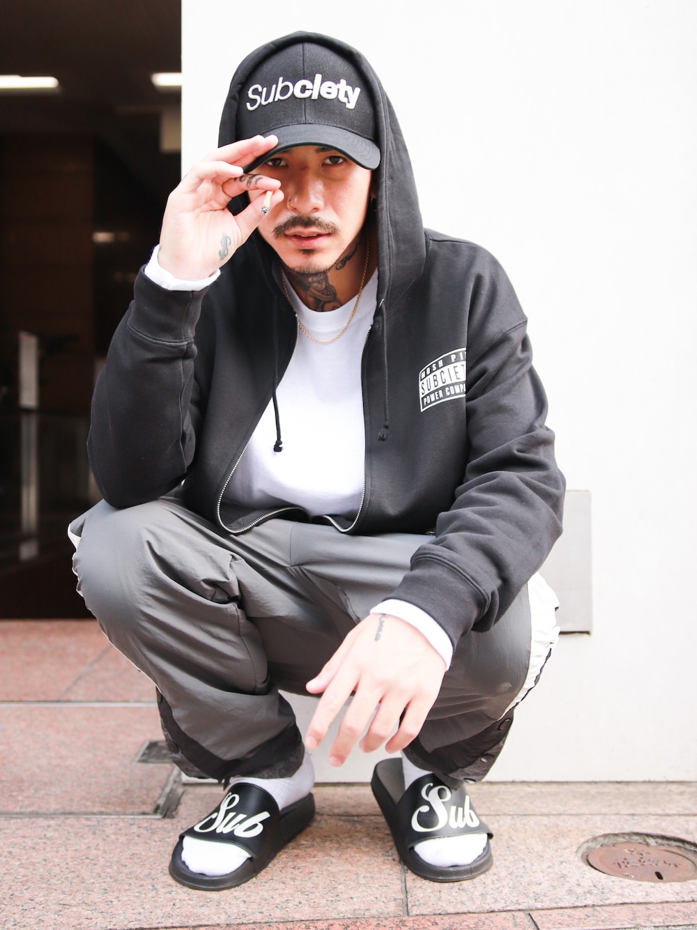 trappie mosh パーカー Subciety（サブサエティ）の「ZIP PARKA-MOSH-（パーカー）」 - WEAR
