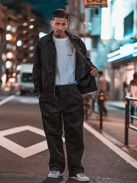 「Subciety（サブサエティ）のアイテム（ブルゾン）」を使った、Felipe Fumio Kikutaさん（メンズ・175cm）の秋コーディネート
