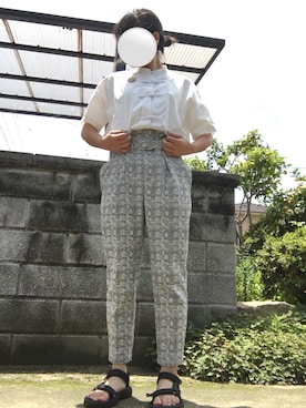「I am I in fact...（アイアムアイインファクト）のアイテム」を使った、KINARIさん（レディース・158cm）の夏コーディネート