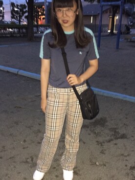 「NIKE(ナイキ)のアイテム(ショルダーバッグ)」を使った、39さん(レディース・156cm)の秋コーディネート