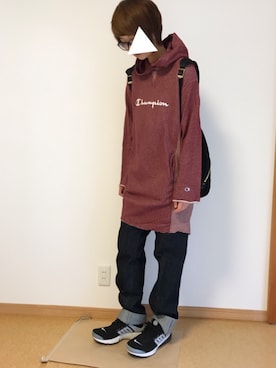 「LBC（エルビーシー）のアイテム（バックパック/リュック）」を使った、大福。さん（レディース・168cm）の秋コーディネート