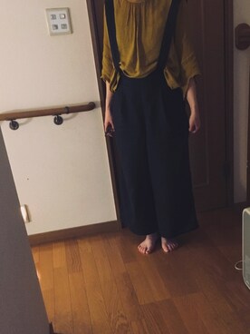 「SM2（エスエムツー）のアイテム（サロペット/オーバーオール）」を使った、smilemiririさん（レディース・155cm）の秋コーディネート