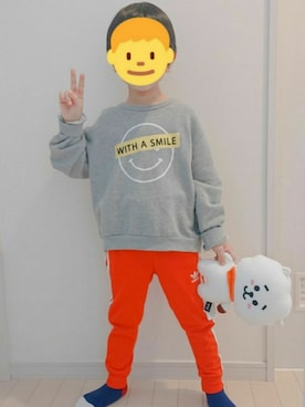 「jeans-b 2nd（ジーンズベーセカンド）のアイテム」を使った、tataさん（キッズ・110cm）の冬コーディネート