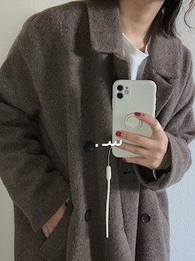 Samansa Mos2のチェスターコートを使った人気ファッション