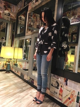 「デニムから始まったライフスタイルブランド」｜「アイテム（その他アウター）」を使った、ゆいさん（レディース・161cm）の冬コーディネート