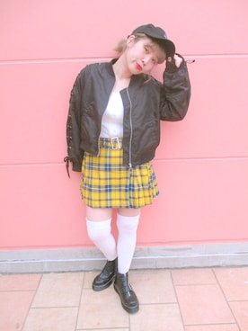「ニーハイソックス」｜chicoさん（レディース・157cm）の春コーディネート