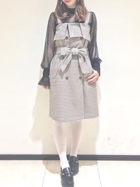 「へザー」｜「アイテム（パンプス）」を使った、KANAEさん（レディース・160cm）の冬コーディネート