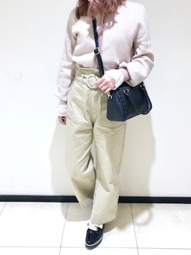 「へザー」｜「アイテム（その他トップス）」を使った、KANAEさん（レディース・160cm）の冬コーディネート