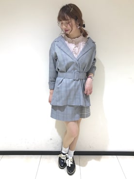 「へザー」｜「アイテム（その他シューズ）」を使った、KANAEさん（レディース・160cm）の春コーディネート