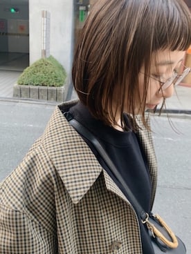 「OZOC（オゾック）のアイテム（ハンドバッグ）」を使った、まさみさん（レディース・159cm）の秋コーディネート