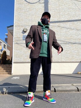 「NOAH（ノア）のアイテム（トップス）」を使った、Shun Watanabeさん（メンズ・165cm）の冬コーディネート