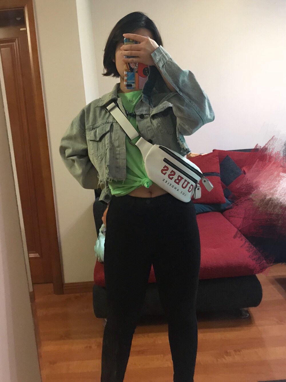 「casual、低身長」｜「ZARAのアイテム（Tシャツ/カットソー、グリーン系）」を使った、Ivyyy_Zさん（レディース・160cm）の春コーディネートの1枚目の写真