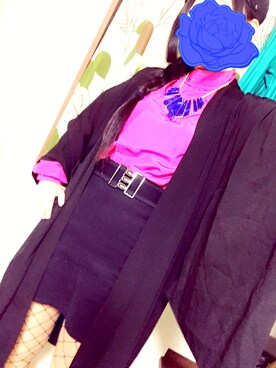 「高円寺」｜「アイテム（その他アウター）」を使った、muguさん（レディース・153cm）の春コーディネート