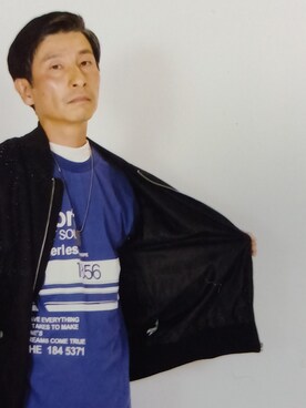 「アイテム（ブルゾン）」を使った、しばた よしとさん（メンズ・153cm・40代）の秋コーディネート
