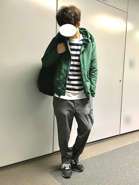 「RAGEBLUE（レイジブルー）のアイテム（マウンテンパーカー）」を使った、Mさん（メンズ・172cm）の春コーディネート