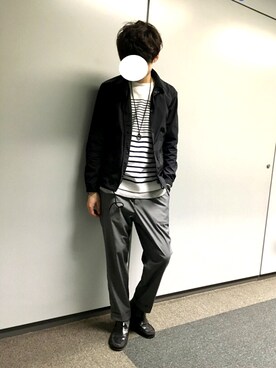 「GLOBAL WORK（グローバルワーク）のアイテム（その他アウター）」を使った、Mさん（メンズ・172cm）の春コーディネート