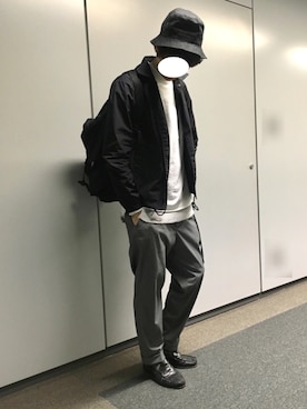 「GLOBAL WORK（グローバルワーク）のアイテム（その他アウター）」を使った、Mさん（メンズ・172cm）の春コーディネート