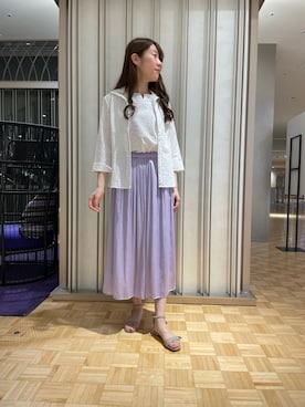 「レースコーデ」｜エレナさん（レディース・162cm）の春コーディネート