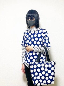 Marimekko マリメッコ のトートバッグを使った人気ファッションコーディネート 身長 181cm 190cm Wear