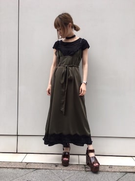 「CRY.（クライ）のアイテム」を使った、CRY. mizukiさん（レディース・149cm）の夏コーディネート