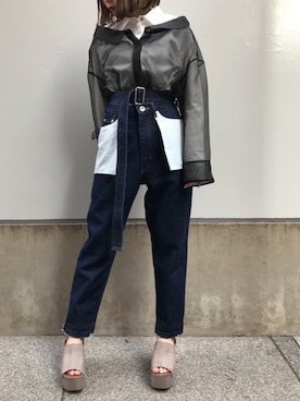 「CRY.（クライ）のアイテム」を使った、CRY. mizukiさん（レディース・149cm）の春コーディネート