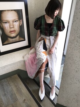 「CRY.（クライ）のアイテム」を使った、CRY. mizukiさん（レディース・149cm）の春コーディネート