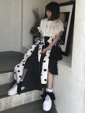 「CRY.（クライ）のアイテム」を使った、CRY. mizukiさん（レディース・149cm）の夏コーディネート