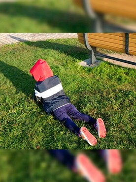 「DC SHOES（ディーシーシューズ）のアイテム（シューズ）」を使った、art28さん（キッズ・100cm）の秋コーディネート