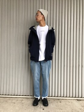 「CIAOPANIC TYPY（チャオパニックティピー）のアイテム（ニットキャップ/ビーニー）」を使った、__k2_mtさん（メンズ・173cm）の春コーディネート