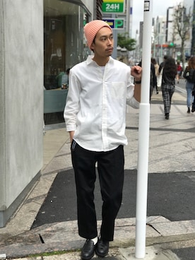 「CIAOPANIC TYPY（チャオパニックティピー）のアイテム（ニットキャップ/ビーニー）」を使った、__k2_mtさん（メンズ・173cm）の春コーディネート