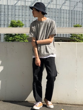 「パイル」｜「アイテム（その他）」を使った、__k2_mtさん（メンズ・173cm）の夏コーディネート