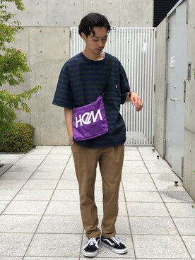 「HeM（ヘム）のアイテム」を使った、__k2_mtさん（メンズ・173cm）の夏コーディネート