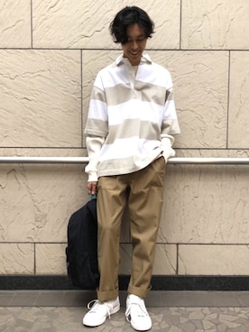 「ワッフル」｜__k2_mtさん（メンズ・173cm）の春コーディネート