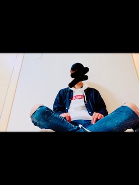 「パーカー 白」｜しょうさん（メンズ・175cm）の秋コーディネート