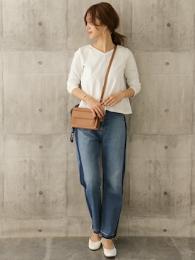 「カットオフデニム」｜DOORS WOMENSさん（レディース・168cm）の春コーディネート