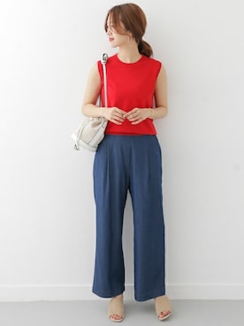 「URBAN RESEARCH DOORS WOMENS（アーバンリサーチ ドアーズ ウィメンズ）のアイテム（ニット/セーター）」を使った、DOORS WOMENSさん（レディース・168cm）の春コーディネート