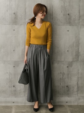 「URBAN RESEARCH DOORS WOMENS（アーバンリサーチ ドアーズ ウィメンズ）のアイテム（ニット/セーター）」を使った、DOORS WOMENSさん（レディース・168cm）の夏コーディネート