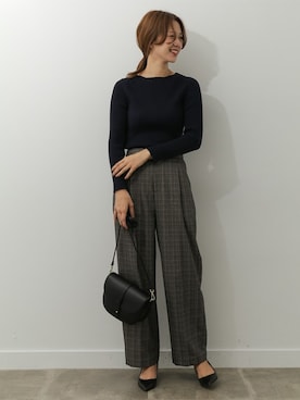 「グレンチェック」｜DOORS WOMENSさん（レディース・168cm）の秋コーディネート