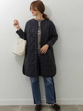 「キルティングコート」｜DOORS WOMENSさん（レディース・168cm）の秋コーディネート