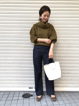 「ボリュームニット」｜DOORS WOMENSさん（レディース・168cm）の秋コーディネート