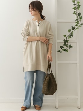 「URBAN RESEARCH DOORS（アーバンリサーチドアーズ）のアイテム（チュニック）」を使った、DOORS WOMENSさん（レディース・168cm）の冬コーディネート