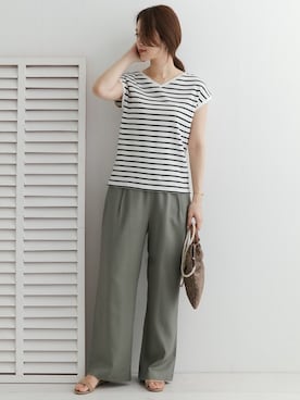「URBAN RESEARCH DOORS（アーバンリサーチドアーズ）のアンクルストラップサンダル（サンダル）」を使った、DOORS WOMENSさん（レディース・168cm）の春コーディネート