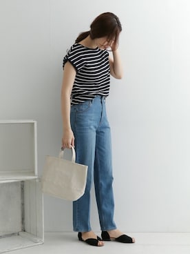 「ボーダー×デニム」｜DOORS WOMENSさん（レディース・168cm）の春コーディネート