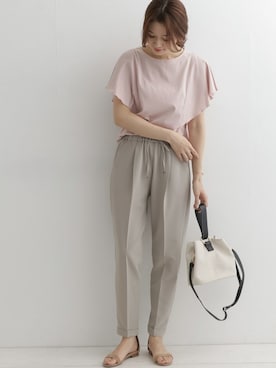 「URBAN RESEARCH DOORS（アーバンリサーチドアーズ）のアンクルストラップサンダル（サンダル）」を使った、DOORS WOMENSさん（レディース・168cm）の春コーディネート