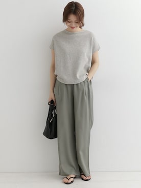 「URBAN RESEARCH DOORS（アーバンリサーチドアーズ）のアイテム（ビーチサンダル）」を使った、DOORS WOMENSさん（レディース・168cm）の春コーディネート