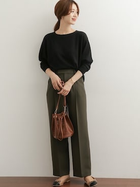 「URBAN RESEARCH DOORS（アーバンリサーチドアーズ）の2トーンバレエシューズ（バレエシューズ）」を使った、DOORS WOMENSさん（レディース・168cm）の夏コーディネート