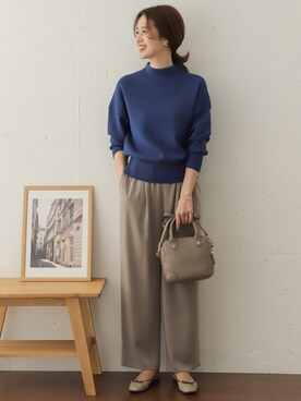 「URBAN RESEARCH DOORS（アーバンリサーチドアーズ）のアイテム（バレエシューズ）」を使った、DOORS WOMENSさん（レディース・168cm）の秋コーディネート