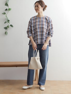 「URBAN RESEARCH DOORS（アーバンリサーチドアーズ）のアイテム（バレエシューズ）」を使った、DOORS WOMENSさん（レディース・168cm）の春コーディネート